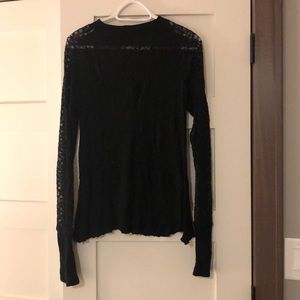 Lace sheer shirt